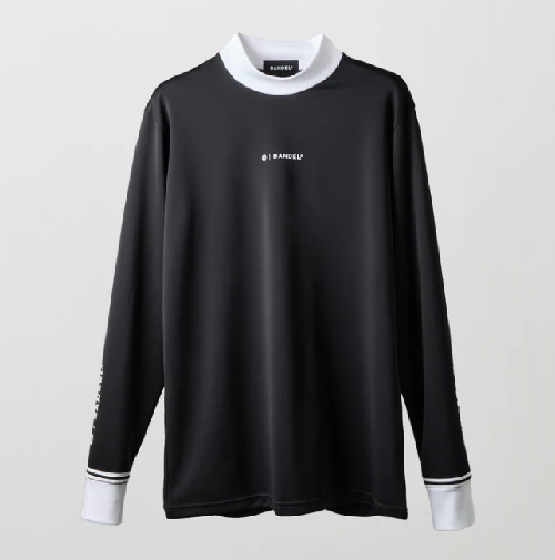 BANDEL】BGS-5ABLMC/BICOLOR MOCKNECK SHIRTS/L/BK
