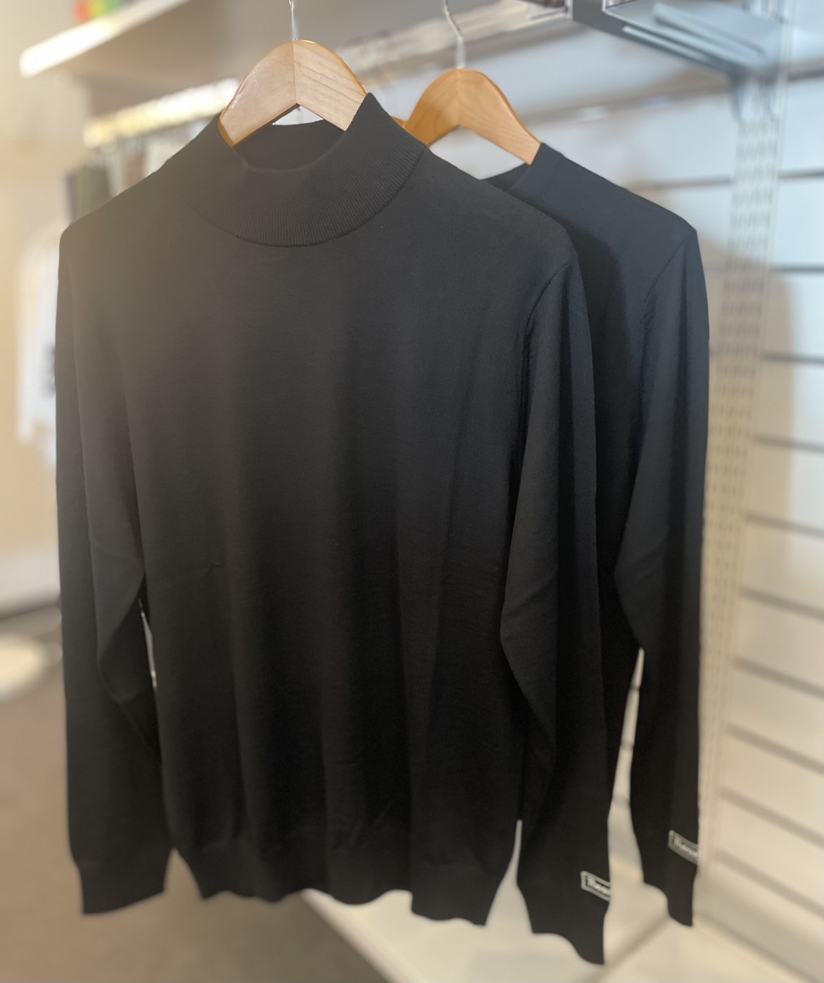 THESUNGOLF】25504559/ハイゲージハイネックセーター/XL/BK