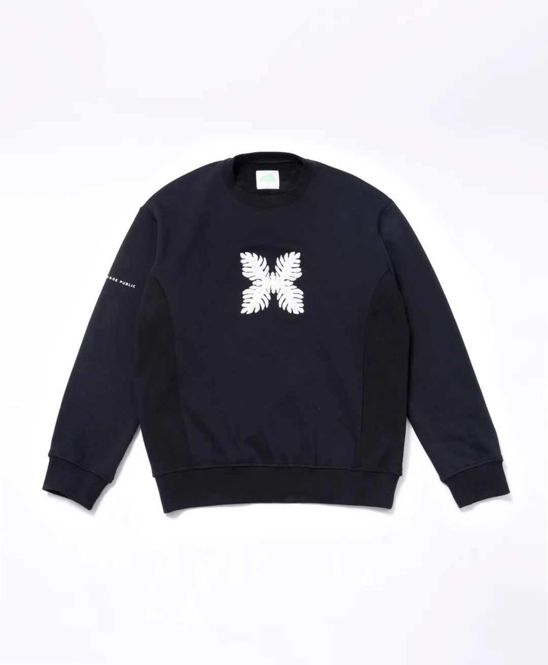 SALVAGE PUBLIC】SVKA6012/Mahana Crewneck/BLACK/M