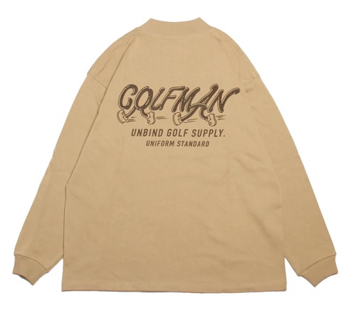 UNBIND】UN2229-05M/GOLF MAN MOCK/M/SAND