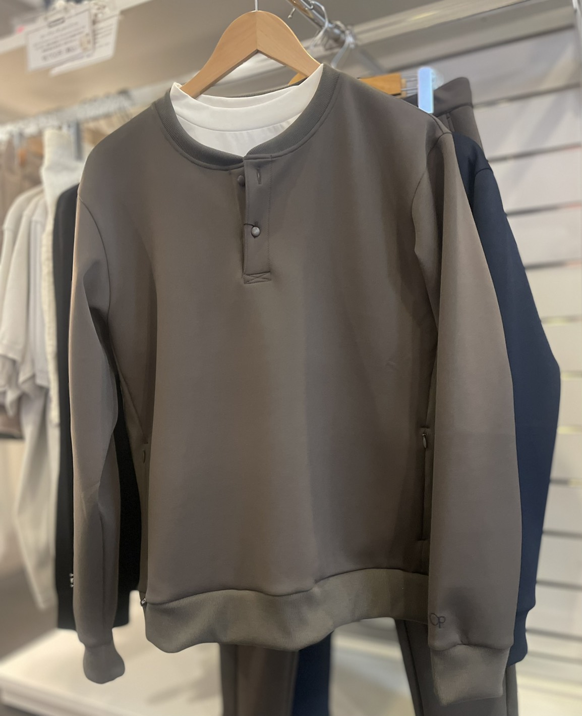 THESUNGOLF】PSTSGAW003/ダンボールプルオーバー/GY/XL