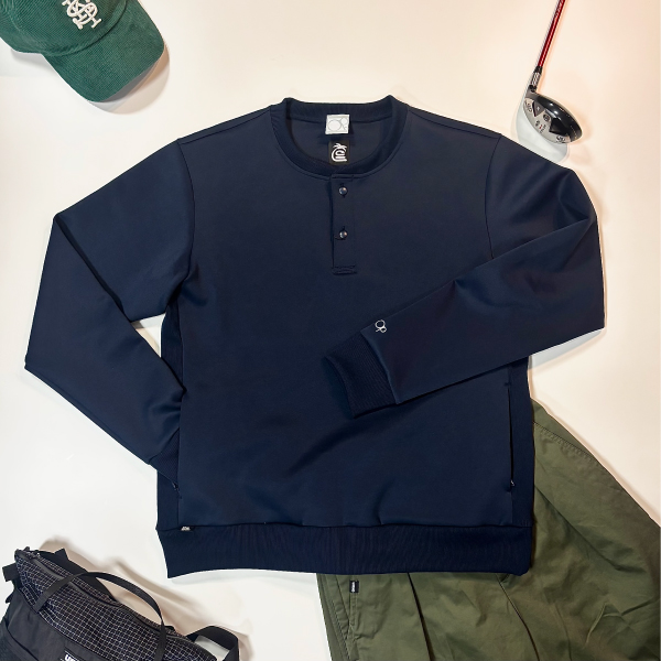 THESUNGOLF】PSTSGAW003/ダンボールプルオーバー/NV/XL