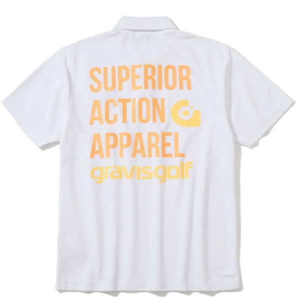 HORNGARMENT】GRAVIS/GGM-5A-AP02S/S POLO/WH/M