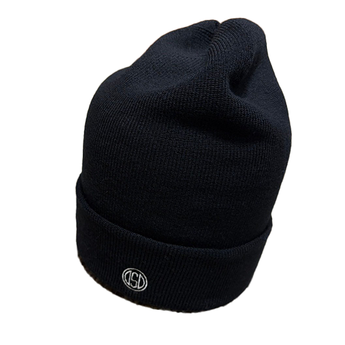 OBSIDIAN】ODM24AK009/12GG 2PLY KNIT CAP/F/BK