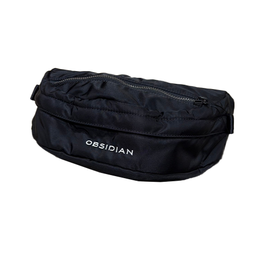 OBSIDIAN】ODU24FG029/ROUND WAIST POUCH/F/BLACK