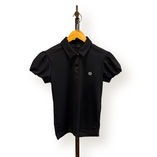 OBSIDIAN】ODW22SS003BALLOON SLEEVE POLO/S/BLACK