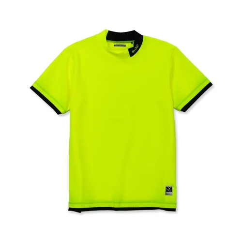 SY32】SYG-24S04/STRETCH DIMPLE TRICOT MOCK/M/F.YELLOW