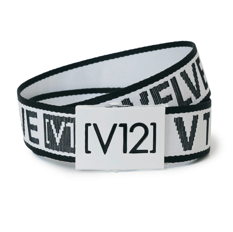 V12】V122410-BL02/JACQUARD TITLE BELT/FREE/WH