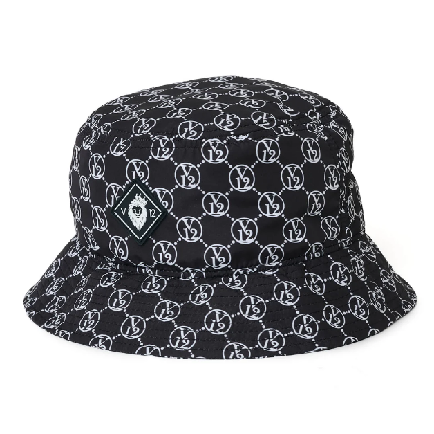 V12】V122410-CP10/MONOGRAM BUCKET/FREE/BK