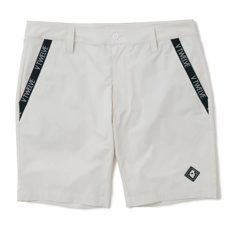 V12】V122410-HP06/LOGO PIPE SHORTS/M/WH