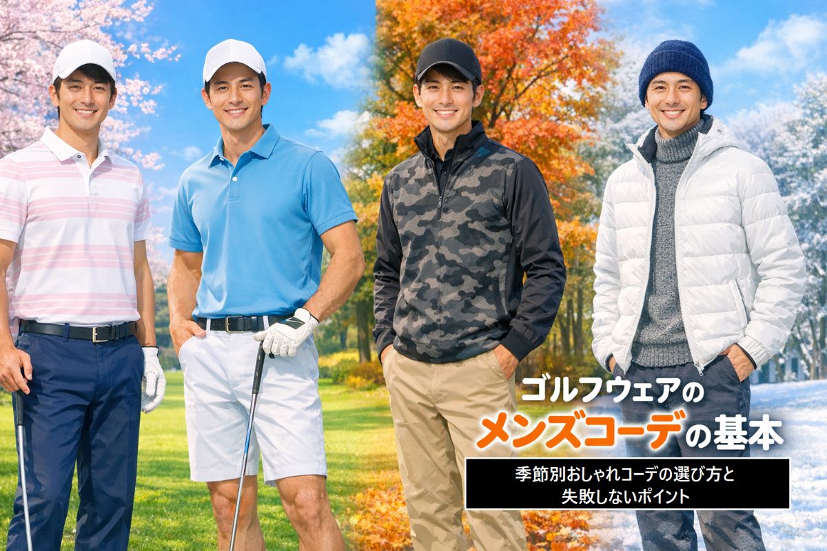 ゴルフウェアのメンズコーデの基本と季節別おしゃれコーデの選び方 