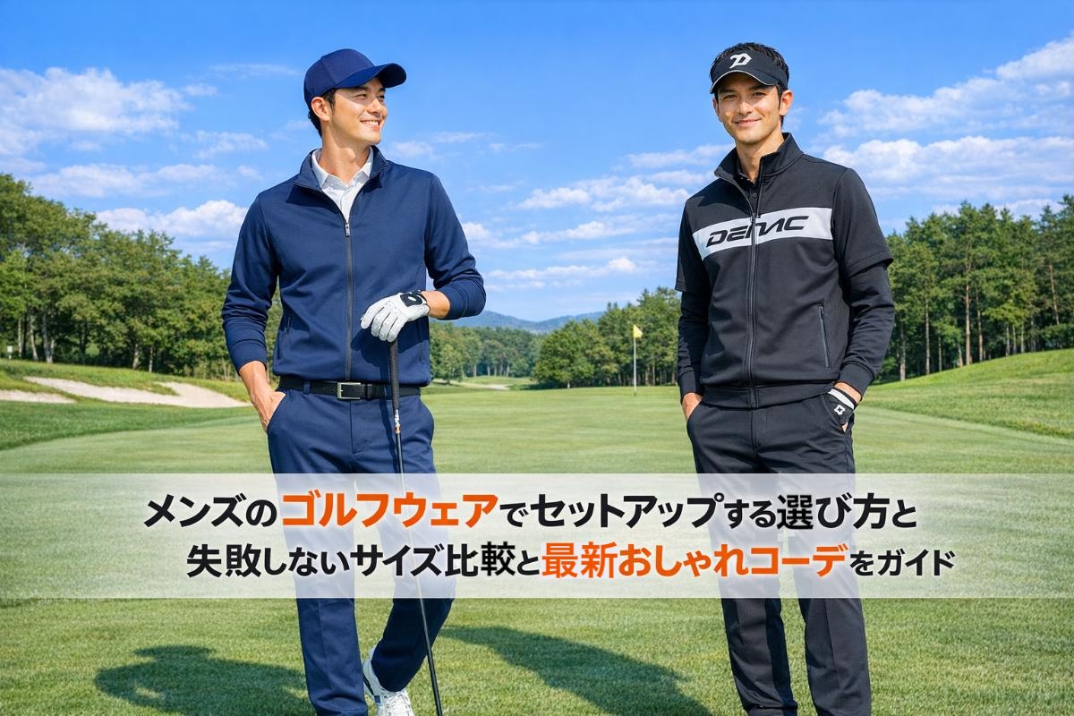 メンズのゴルフウェアでセットアップする選び方と失敗しないサイズ比較 